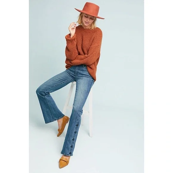 Anthropologie Pilcro High Rise Bootcut Jeans in Light Wash - Picture 2 of 8